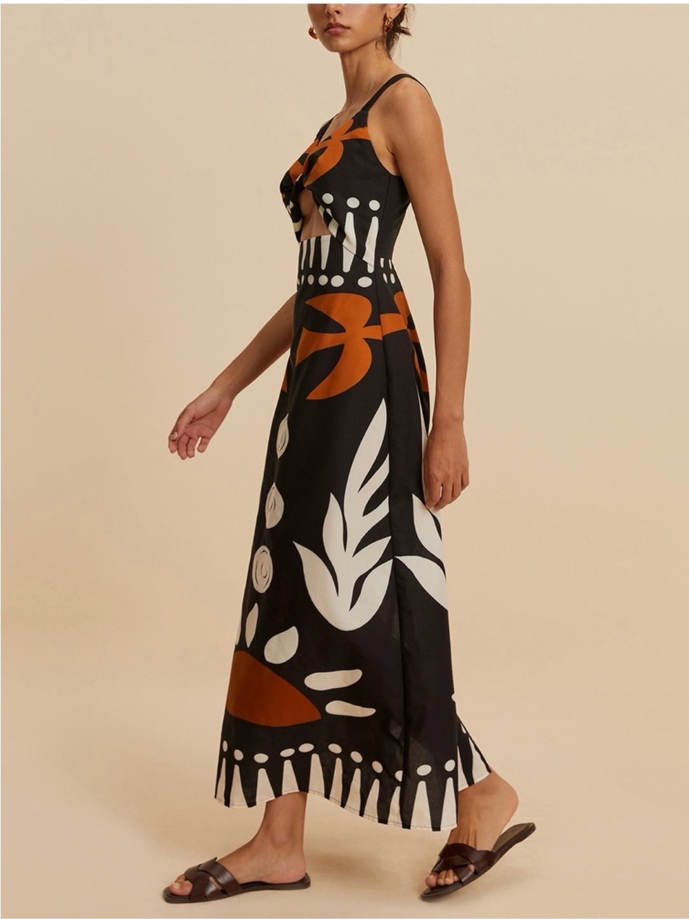 Commense Cutout Zipper Sleeveless Floral Dress Size XS NWT - Picture 2 of 6